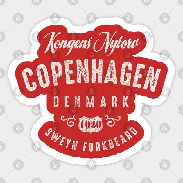 Copenhagen Denmark Sticker by Designkix